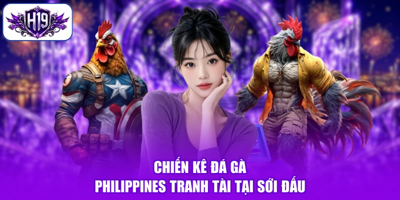 Chiến kê đá gà Philippines tranh tài tại sới đấu