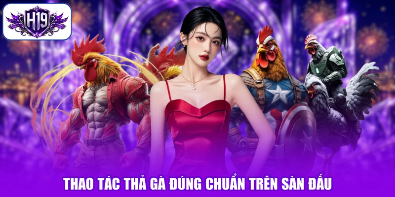 Thao tác thả gà đúng chuẩn trên sàn đấu